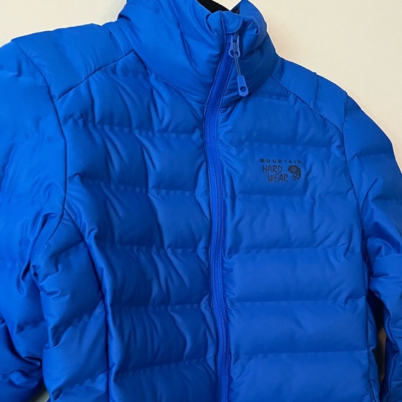 Mountain Hardwear Blue Down Puffer Jacket Women’s Size Medium - Picture 2 of 8